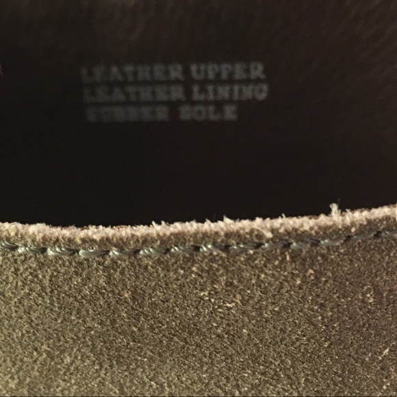 Dixon Grey Suede Size 7 JCrew Mid Calf Pull On Moto Boot w Gold Buckle Detail - Picture 10 of 12